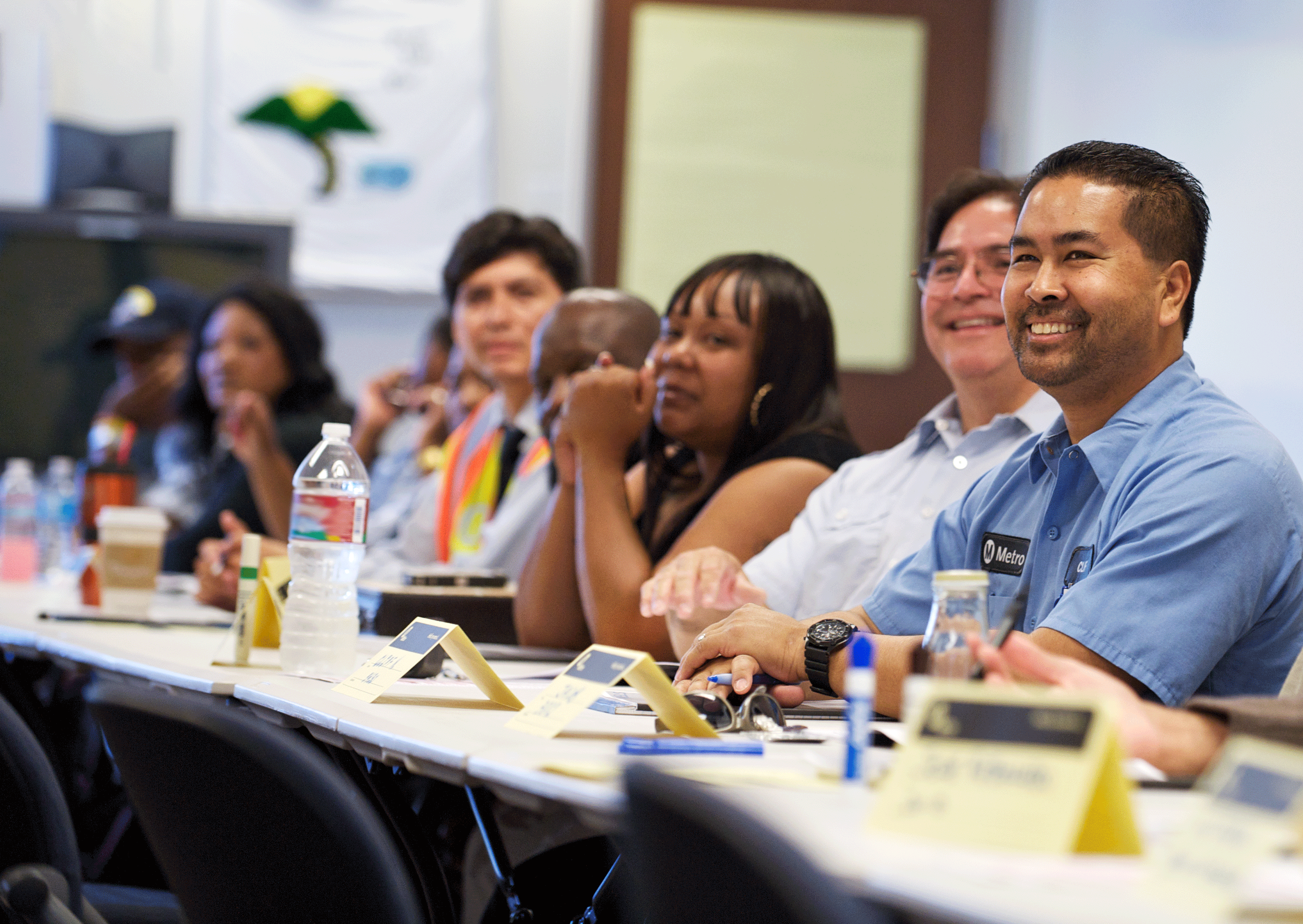 Photo of training attendees seated at a Metro training.