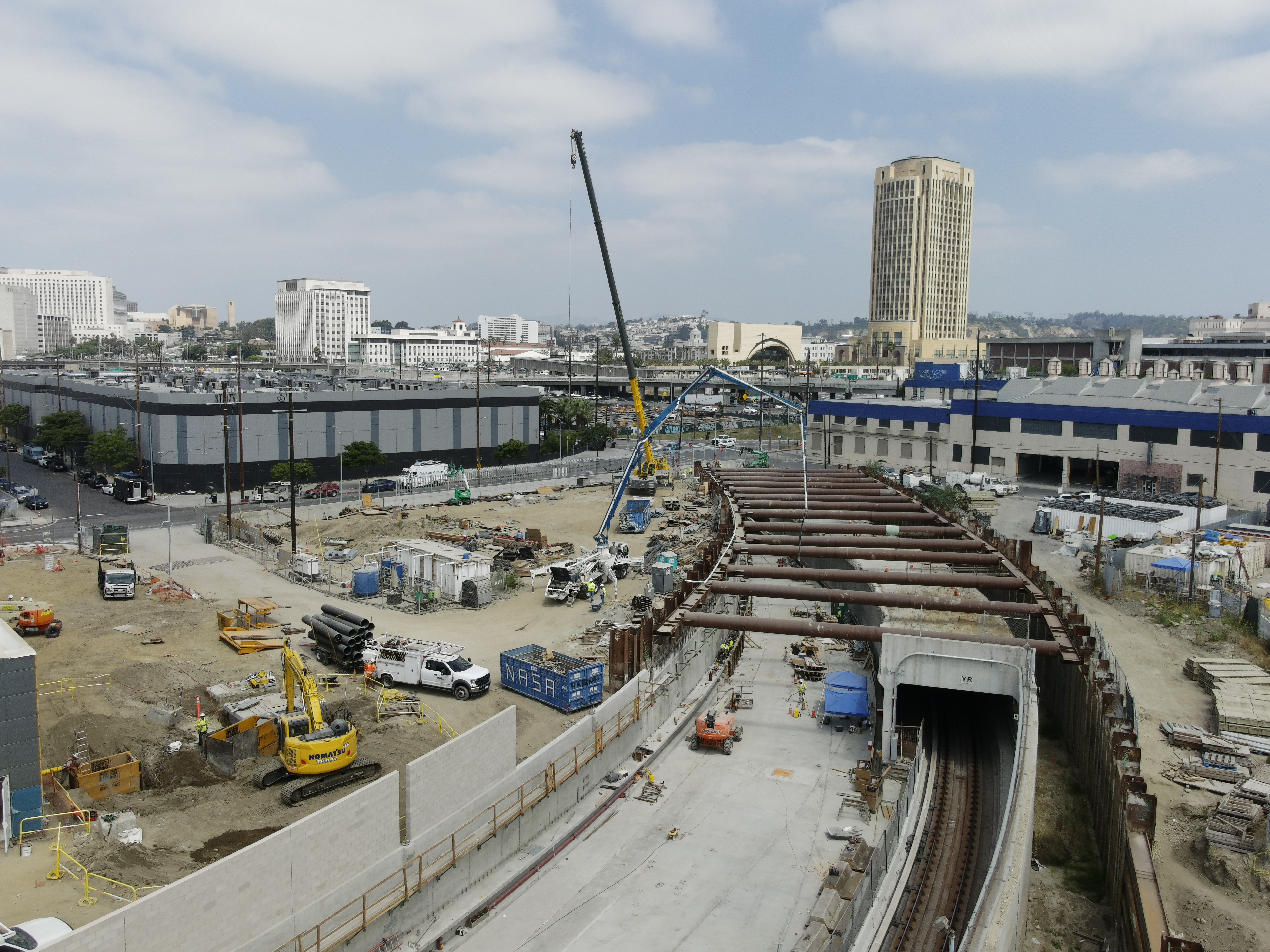 Arial photo of the Division 20 construction site.